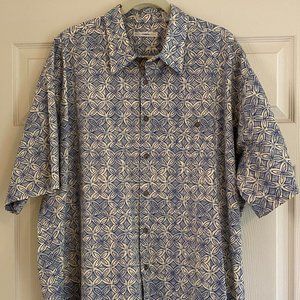 Men's XXL Patterned Dress Shirt